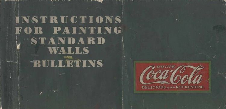 History of brand books. Retro Coca-Cola guideline 1910